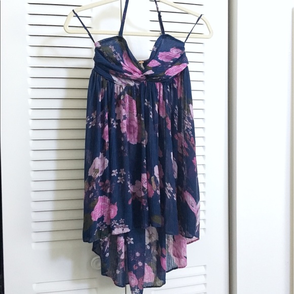 Free People Tops - ⬇️Free People Floral Soft Flowy Halter Top Tunic